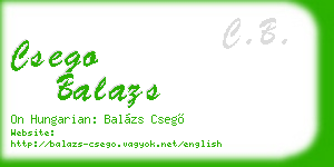 csego balazs business card